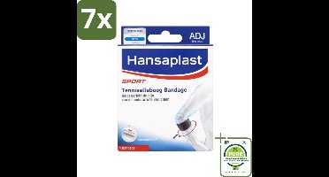 7 x Hansaplast - Sport Tenniselleboog Bandage - Tennisarm Brace - Elleboogbraces - Verstelbaar - Zwart - Grootverpakking - Tenniselleboog - Elleboogbandage - Ondersteuning Elleboog - Pijnverlichting - Sportblessure