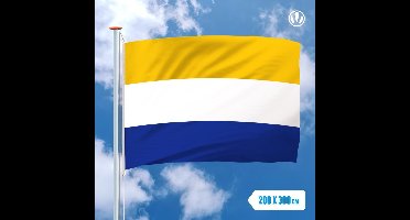 Vlaggenclub Vlag Heerhugowaard - Mastvlag 200x300cm voor buiten - Duurzaam