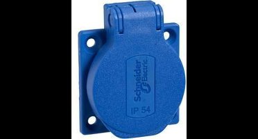 Schneider Electric PKS52B Stopcontact (inbouw) IP54, IK08 Blauw