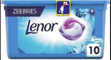 6x Lenor Wasmiddel All-in-1 Pods Zeebries 10 stuks