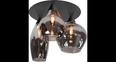 HighLight plafondlamp Cambio - zwart / smoke