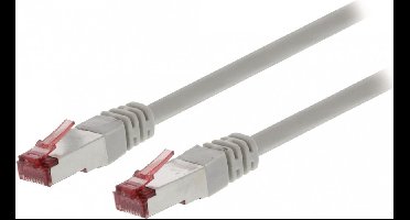 Nedis CAT6 Netwerkkabel - RJ45 Male - RJ45 Male - S/FTP - 15.0 m - Rond - PVC - Grijs - Label
