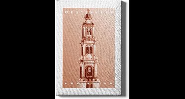 Walljar - Westerkerk - Muurdecoratie - Poster