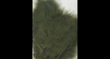 Marabou veren olijf 15 Stuks