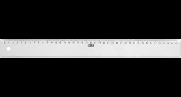 Liniaal 40 cm M&R 1140/000 Transparant