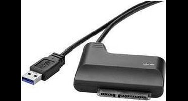 Renkforce HDD/ SSD Adapter [1x USB 3.2 Gen 1 stekker A (USB 3.0) - 1x SATA-combi-stekker 15+7-polig] 0.30 m Vergulde st