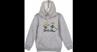 Minion sweater / hoodie - grijs - maat 92/98 (3 jaar)