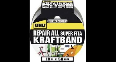 UHU 48145 Textieltape UHU Repair Zilver (l x b) 10 m x 50 mm 1 stuk(s)