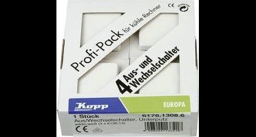 Kopp 617613086 Wisselschakelaar Inzetstuk Europa Arctisch-wit, Mat 1 stuk(s)