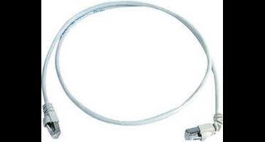 Telegärtner 100008023 RJ45 Netwerkkabel, patchkabel CAT 6A S/FTP 1.00 m Wit Vlambestendig, Halogeenvrij 1 stuk(s)