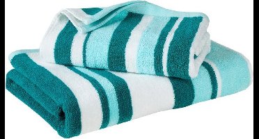 De Witte Lietaer Handdoek Ophélia 50 X 100 Cm Groen/wit