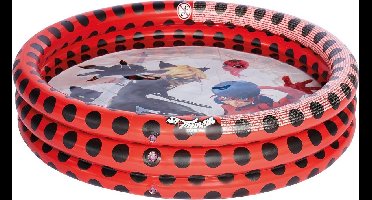 Miraculous Opblaaszwembad 100 X 23 Cm Rood/zwart