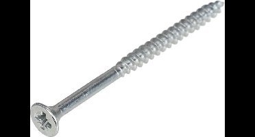 Hoenderdaal 0203.01.50801 Spaanplaatschroef - Platkop - Staal - Verzinkt - PZ3 - 6 x 120/70mm (100st)