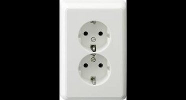 REV 0510066992 2-voudig Stopcontact (onderbouw) IP20 Wit