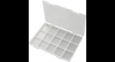 TRU COMPONENTS EKB-103 Assortimentsdoos (l x b x h) 285 x 209 x 23 mm Aantal vakken: 15 Vaste onderverdeling Inhoud 1 s