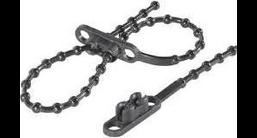 TRU COMPONENTS 1592905 TC-KTVR145BK203 Knopenband 145 mm 2 mm Zwart Met dubbele kop 100 stuk(s)