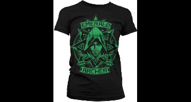 DC Comics Arrow Dames Tshirt -S- Emerald Archer Zwart