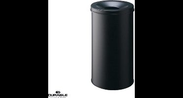 Papierbak met vlamdover Durable 3307-01 rond 60liter zwart