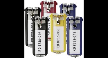 Durable 194927 Key Clip Sleutelhanger Meerdere kleuren 24 stuk(s)