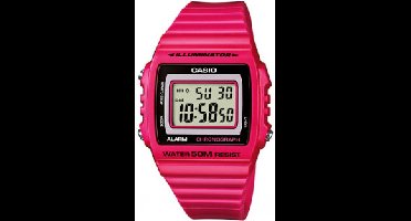 Casio collection W-215-4A-digitaal Fushia