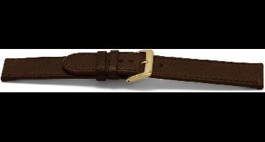 Horlogeband Universeel H400 Leder Bruin 22mm