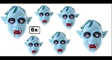 6x Walking dead Zombie masker Pa