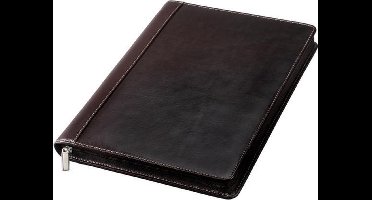 Alassio schrijfmap - MONACO - A4 - leer - donkerbruin - JU-30054