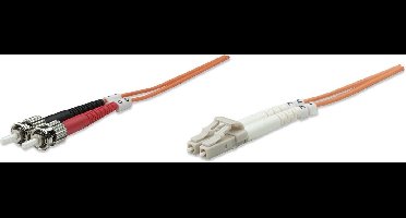 Intellinet 5m LC/ST Glasvezel kabel OM1 Oranje