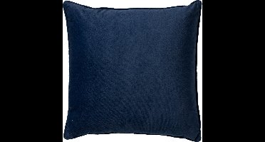 Dutch Decor FINN - sierkussen 45x45 cm - velvet - effen kleur - Insignia Blue - donkerblauw - Inclusief binnenkussen - Luxe kussens voor woonkamer & bank