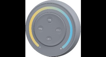 Mi-Light Mi-Boxer - (S1) - 1-Zone Dual White CCT Afstandsbediening met magnetische houder - (Batterijen niet inbegrepen) - Grijs