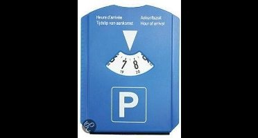 Benza Parkeerschijf Blauw (ook te gebruiken als ijskrabber)