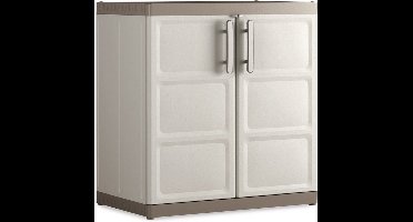 Keter Excellence XL Opbergkast laag - 2 planken - 54x89x93cm - Beige/Taupe