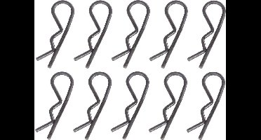 Reely 1:5 Bodyklemmen Zwart Lengte: 30 mm 10 stuk(s)