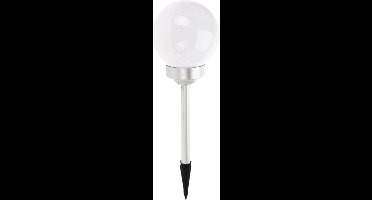 Pro Garden Solar tuinlamp/prikspot bol - op zonne-energie - dia 15 cm - Prikspots tuinverlichting - Lampjes