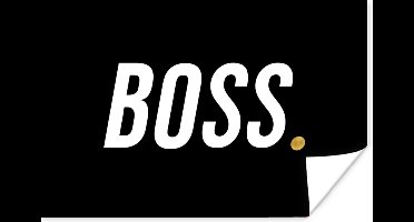 Poster Quotes - 'Boss' - Stip - Spreuken - 30x20 cm