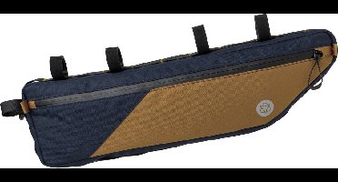 AGU Bikepacking Tube Frametas Venture - Fietstas voor Frame - Blauw Armagnac - 5,5L - Waterafstotend - Eenvoudige Montage