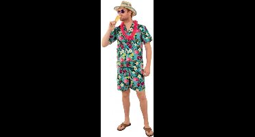 Hawaii & Carribean & Tropisch Kostuum | Hawaii Ilima Flamingo Mink | Man | Maat 58 | Carnaval kostuum | Verkleedkleding