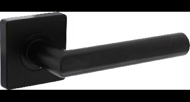 Intersteel Deurkruk Bastian op rozet 55x55x10 mm zwart