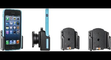 Brodit houder geschikt voor Apple iPhone 5 / SE Passieve verstelbare houder met swivelmount. Met hoes