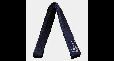 Karateband deluxe zijde Arawaza | Zwart (Maat: 260)