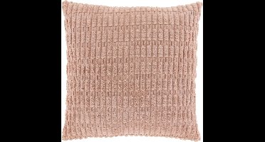 CEDRO - Sierkussen - 45x45 cm - Ribmotief - Old Pink
