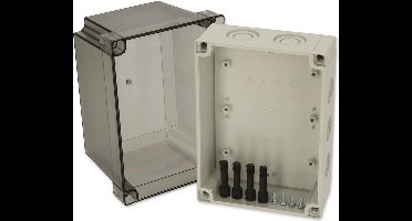 Fibox PCM 150/150 T 6016917 Universele behuizing 180 x 130 x 150 Polycarbonaat Grijs-wit (RAL 7035) 1 stuk(s)