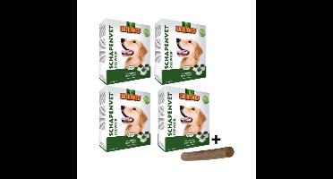 Combideal Biofood Schapenvet Maxi Bonbons Zeewier 4x 40 ST + Pawty Fricandel