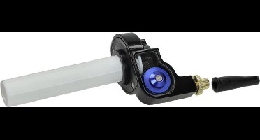 Gashandel Speedgas Zwart / Blauw Power1 Racing L-slag