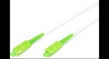 Digitus DK-2922A-20-SCA-SX Glasvezel Optische vezel, Glasvezel Aansluitkabel 20000 cm Wit, Groen, Limoengroen, Lime Gre
