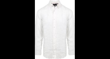 Suitable Overhemd Linnen Wit - Maat XXL - Heren - Casual Shirt