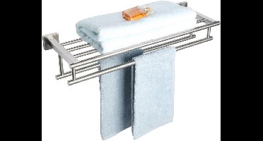 ApexArte® Handdoekrek Badkamer - Handdoekhouder - Zilver