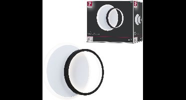 LED-wandlamp 2Form 4000K 890lm / 0lm 230V 7W / 5,5W Wit, Zwart