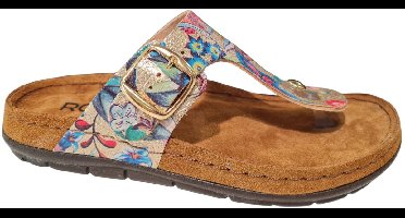 Rohde Dames Slipper Teenslippers - Multicolor - 41