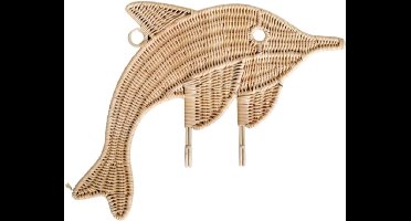 Cokos Flip de dolfijn rotan wandhaak small